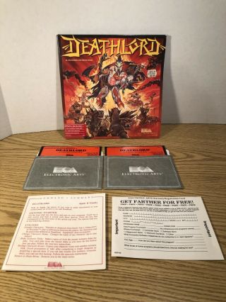 Deathlord Apple Ii 2 Vintage Rpg Computer Game,  Ea Electronic Arts Complete