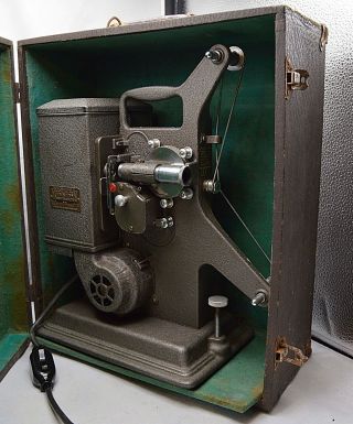 Vintage Keystone M8 8mm Movie Projector W/case,  Spool,