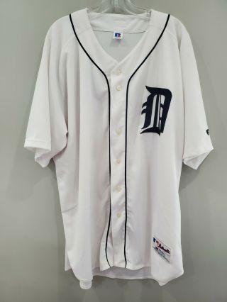 Vintage Authentic Russell Detroit Tigers Baseball Jersey Mens 56 3xl Sewn