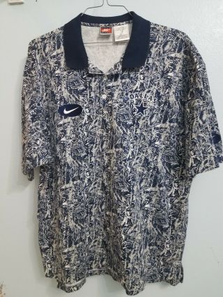 Vintage Nike Dallas Cowboys Polo Shirt Size Xxl 2x Nfl Pro Line
