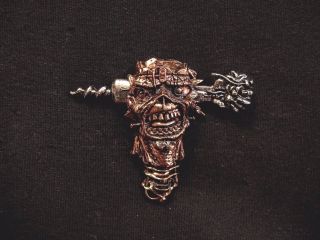 Iron Maiden Official Vintage Pewter Pin Button Badge Uk Import Poker