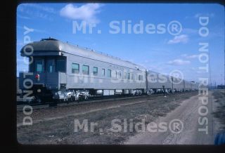 Slide Atsf Santa Fe Business Car 36 W/psgr Train Action In 1968
