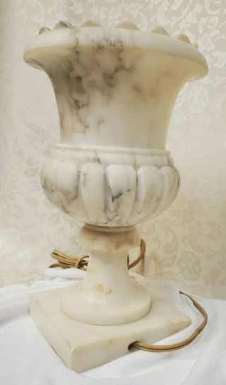Vintage Marble Urn Lamp 9 1/2 Inches Tall 4 1/2 Inches Wide