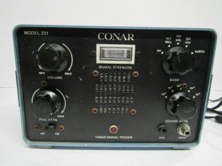 Vintage Conar Instruments Tuned Signal Tracer Model 231