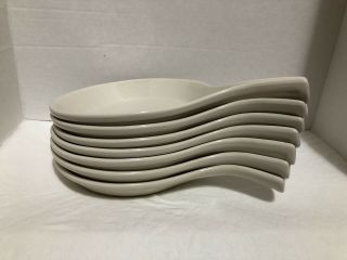 Hall China White Ceramic Baking Skillets 1677 Set Of 7 Vintage