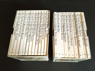 Vintage 1987 Beatrix Potter - The Peter Rabbit Library Complete Set Of 23 Books