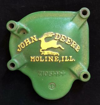 John Deere Cast Iron Drill Planter Side Cover Panel Z1051 - H,  2 Legged Deere Vtg