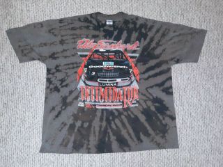 Vintage 90s Dale Earnhardt Black Magic Nascar Racing Winston Tie Dye Shirt 2xl