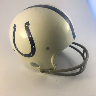 Vintage 1980 Rawlings Hnfl - N White Baltimore Colts Football Helmet Medium Usa