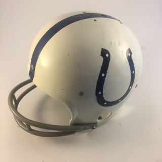 Vintage 1980 Rawlings HNFL - N White Baltimore Colts Football Helmet Medium USA 2