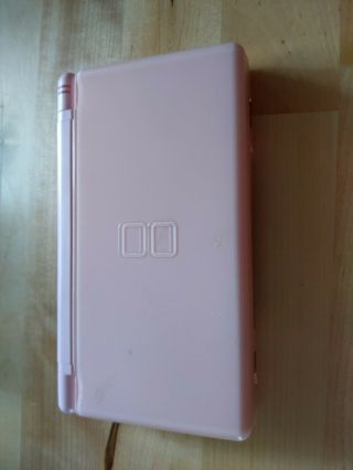 Vintage Nintendo DS Lite Coral Pink Console AC Charger GBA 2