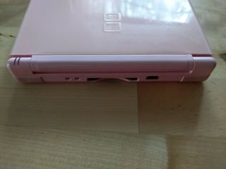 Vintage Nintendo DS Lite Coral Pink Console AC Charger GBA 3