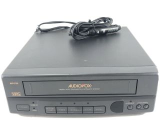 Vintage Audiovox Vhs Video Cassette Player Avp - 6750 Dc 12 Volt - 12 - W