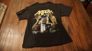 Anthrax Among The Living World Tour Vintage 1987 T - Shirt