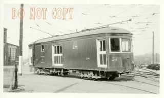6f017 Rp 1940/50s Hershey Transit Co Railroad Car 24 Freight & Express