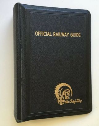Vintage Santa Fe Railroad The Chief Way Official Railway Guide Binder Only