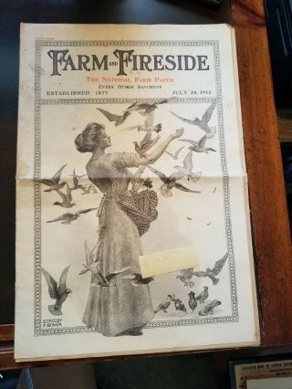 Farm And Fireside,  The National Farm Paper July 20 1912 Coca - Cola Marion Auto