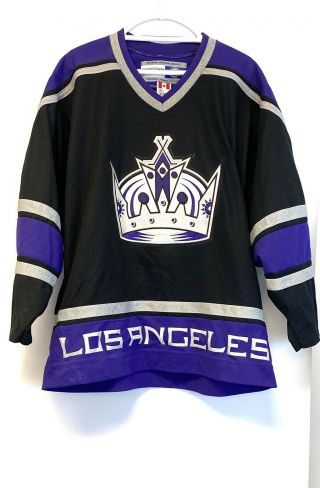 Vintage Official Los Angeles La Kings Ccm Hockey Jersey Vtg Nhl Men’s Large
