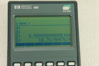 HEWLETT PACKARD 48G,  32K RAM,  vintage calculator.  (ref D 268) 3