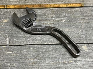 Vintage Bemis & Call 8” Curved Offset Adjustable Wrench
