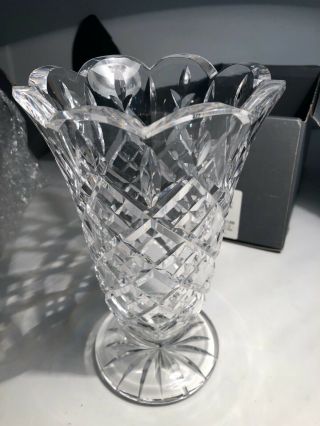 Waterford Crystal 8.  5 In.  Vase 2079016100 Vintage