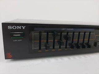 Vintage 1984 Sony SEQ - 210 Stereo Graphic Equalizer 2
