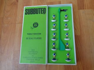 Vintage Subbuteo Hw Heavyweight Ref 17 Sheffield Wednesday Complete Boxed Team