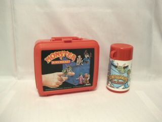 Vintage 1990 Monster In My Pocket Lunch Box & 1991 Monster In My Pocket Thermos