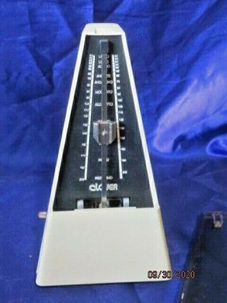 Vintage Clover Wind Up Mechanical Metronome Model Cmw 82 Made In Korea