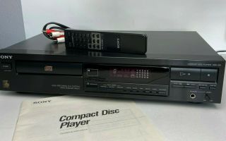 Sony Cdp - 391 Vintage High Precision D/a System Cd Compact Disc Player -