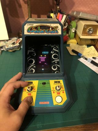 Vintage Galaxian Coleco Table Top Mini Arcade Game By Midway,  Great