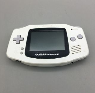 Vintage Arctic White Nintendo Gameboy Advance Gba Agb - 001 Great E14