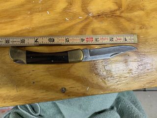 Vintage Klein 44037 Lock Back Folding Knife And Sheath