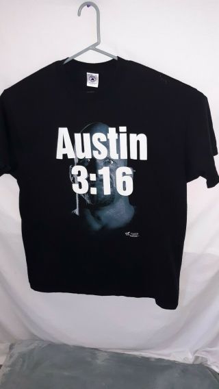 Vintage 90s Wwf Stone Cold Steve Austin T - Shirt Wwe Double Sided 3:16 Size Xl
