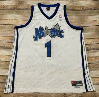 Nike Orlando Magic Jersey Tracy Mcgrady 2000 - 2004 Vtg Swingman White Nba 2xl