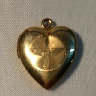 Wwii Military Us Army Air Corps Sweetheart Locket 10k Gold Filled Dunn Bros Vtg