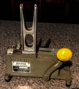 Vintage Rhyne Pick Machine Flower Stem Pick Machine Stemming