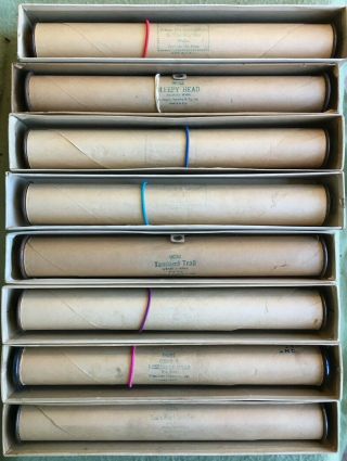 Vintage Imperial Player Piano Rolls,  Previously Played - Bundle Of 8 Rolls