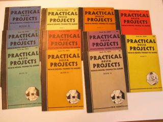 11 Vintage 1936 Practical Delta Projects Woodworking Books 23456789 10 12 14