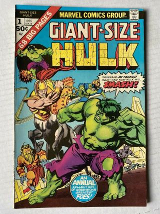 Giant Size Incredible Hulk 1 1975 Unread Vintage Marvel