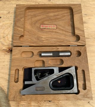 Vintage Starrett Precision No.  995 Planer And Shaper Gage In Case Machinist Tool