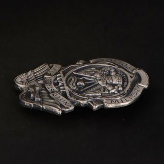 VTG Sterling Silver - United States Army Military Police Badge Brooch Pin - 37g 2