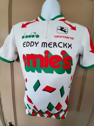 Vintage 80s Giordana Multicolour Eddy Merckx Cycling Jersey Size Medium 3