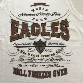 Eagles Hell Freezes Over World Tour 1994 Vintage Band Tank Top Euc Men’s Size Xl
