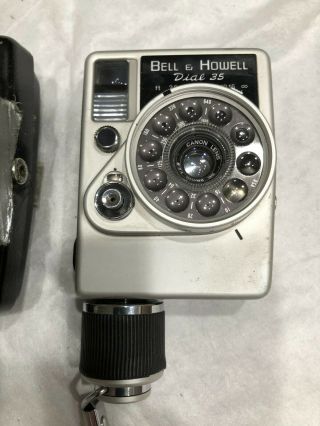 Bell & Howell Dial 35 Camera With Case.  Vintage and unique. 3