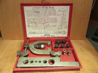 Vintage Snap - On Tf - 5 Double Flaring Tool Kit U.  S.  A.