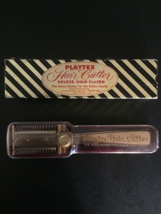 1951 Vintage Playtex Hair Cutter In Case And Box