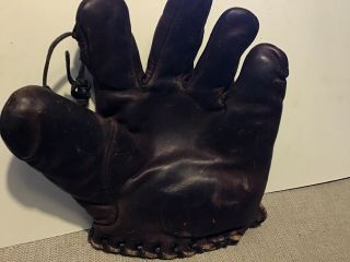 Vintage Brine Split Fingered Right Handed Baseball Glove Youth Size