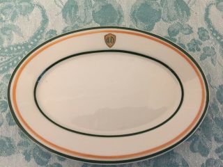 Vintage Orinda Country Club California Restaurant Small Oval Plate
