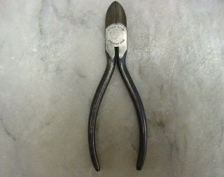 Old Tools,  Vntg Utica 41 - 5 Diagonal Cutting Pliers,  Dykes,  5 - 1/8 ",